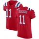 Drew Bledsoe ＃11 New England Patriots Elite Vapor Untouchable Alternate Super Bowl LX Patch Jersey - Men's Red