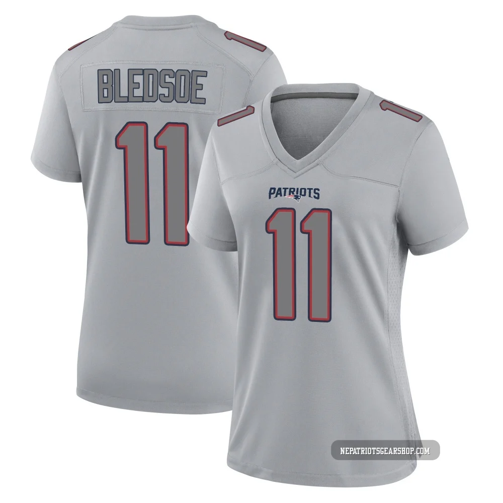 Drew Bledsoe ＃11 New England Patriots Game Silver Atmosphere Fashion Jersey - Women's