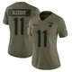 Drew Bledsoe ＃11 New England Patriots Limited 2025 Salute to Service Jersey - Women's Olive