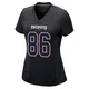 Efton Chism III ＃86 New England Patriots Game Carbon Fashion Jersey - Women's Black