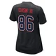 Efton Chism III ＃86 New England Patriots Game Carbon Fashion Jersey - Women's Black