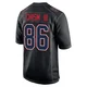 Efton Chism III ＃86 New England Patriots Game Carbon Fashion Jersey - Youth Black