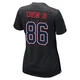 Efton Chism III ＃86 New England Patriots Game Carbon Fashion Super Bowl LX Patch Jersey - Women's Black