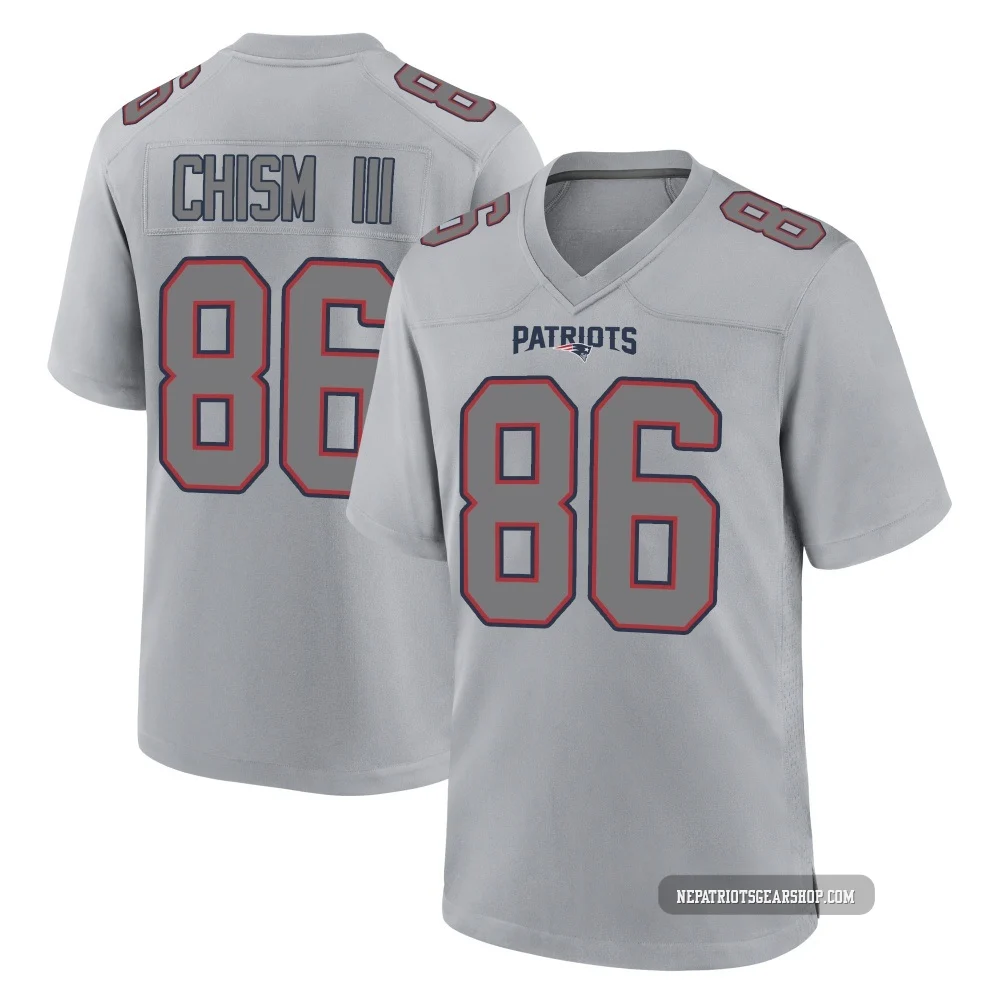 Efton Chism III ＃86 New England Patriots Game Silver Atmosphere Fashion Jersey - Youth