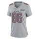 Efton Chism III ＃86 New England Patriots Game Silver Atmosphere Fashion Super Bowl LX Patch Jersey - Women's