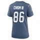 Efton Chism III ＃86 New England Patriots Game Storm 2025 Rivalries Collection Jersey - Women's Blue