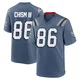Efton Chism III ＃86 New England Patriots Game Storm 2025 Rivalries Collection Jersey - Youth Blue