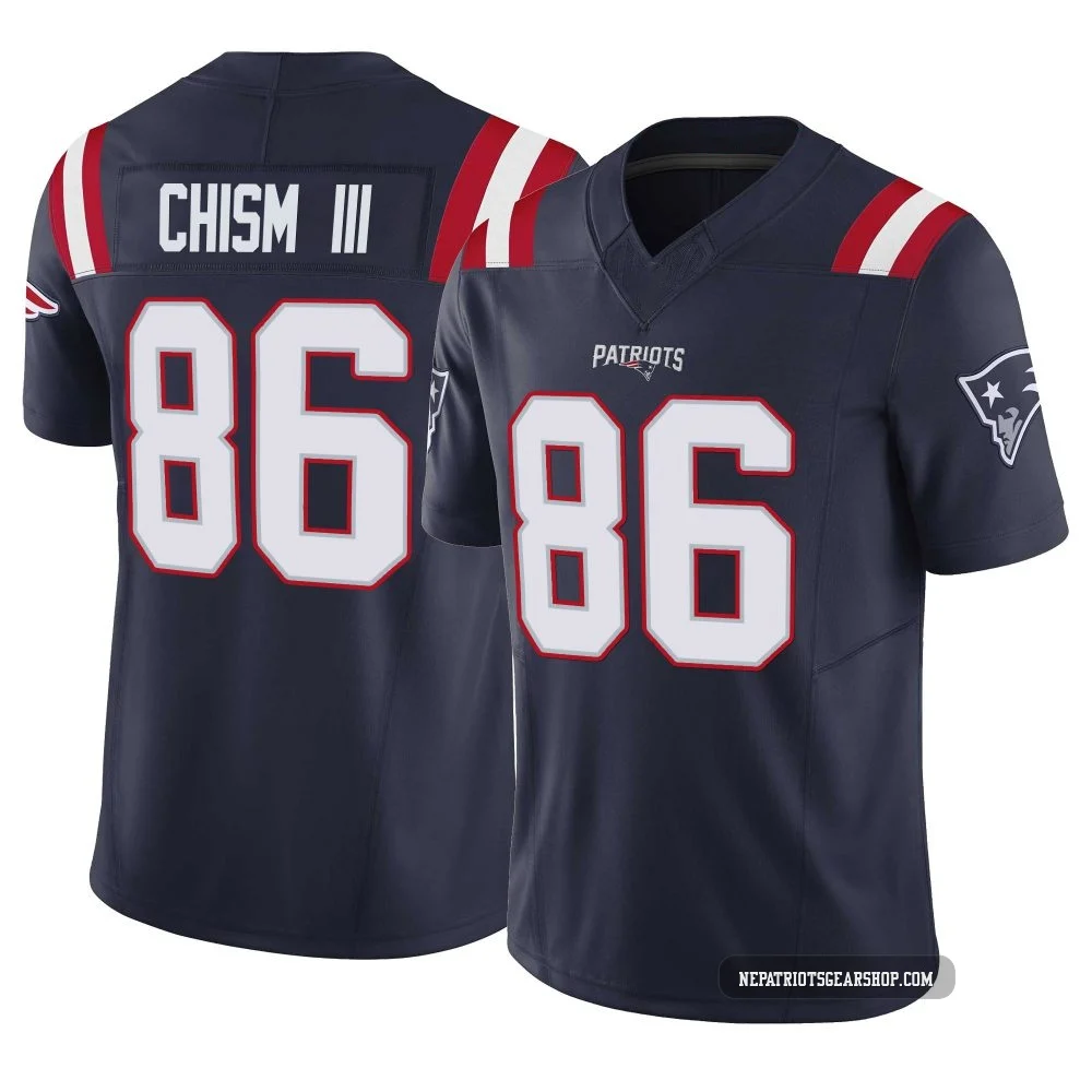 Efton Chism III ＃86 New England Patriots Limited Vapor F.U.S.E. Jersey - Youth Navy