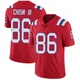 Efton Chism III ＃86 New England Patriots Limited Vapor Untouchable Alternate Jersey - Youth Red
