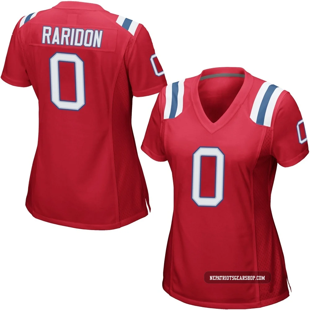 Eli Raridon ＃0 New England Patriots Game Alternate Jersey - Women's Red