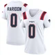 Eli Raridon ＃0 New England Patriots Game Jersey - Women's White