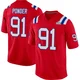 Elijah Ponder ＃91 New England Patriots Game Alternate Super Bowl LX Patch Jersey - Men's Red