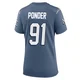 Elijah Ponder ＃91 New England Patriots Game Storm 2025 Rivalries Collection Jersey - Women's Blue