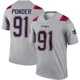 Elijah Ponder ＃91 New England Patriots Legend Inverted Jersey - Youth Gray