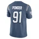 Elijah Ponder ＃91 New England Patriots Limited Storm 2025 Rivalries Collection Jersey - Youth Blue