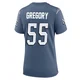 Eric Gregory ＃55 New England Patriots Game Storm 2025 Rivalries Collection Jersey - Women's Blue