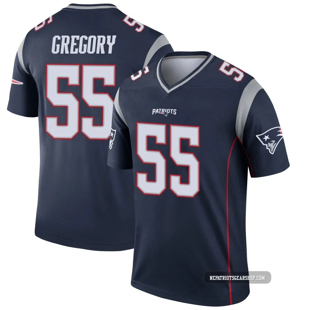 Eric Gregory ＃55 New England Patriots Legend Jersey - Men's Navy