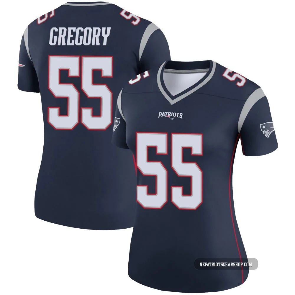 Eric Gregory ＃55 New England Patriots Legend Jersey - Women's Navy