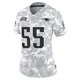 Eric Gregory ＃55 New England Patriots Limited 2024 Salute to Service Jersey - Women's Arctic Camo