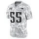 Eric Gregory ＃55 New England Patriots Limited 2024 Salute to Service Jersey - Youth Arctic Camo