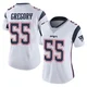 Eric Gregory ＃55 New England Patriots Limited Vapor Untouchable Jersey - Women's White