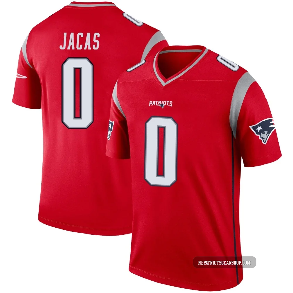 Gabe Jacas ＃0 New England Patriots Legend Inverted Jersey - Men's Red