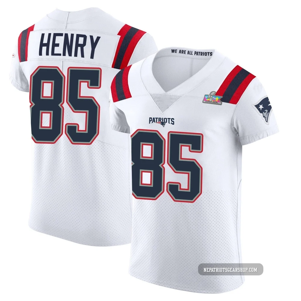 Hunter Henry ＃85 New England Patriots Elite Vapor Untouchable Super Bowl LX Patch Jersey - Men's White