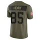 Hunter Henry ＃85 New England Patriots Limited 2025 Salute to Service Jersey - Men's Olive