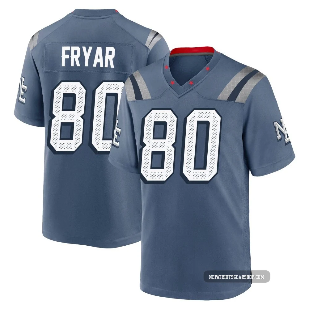 Irving Fryar ＃80 New England Patriots Game Storm 2025 Rivalries Collection Jersey - Youth Blue