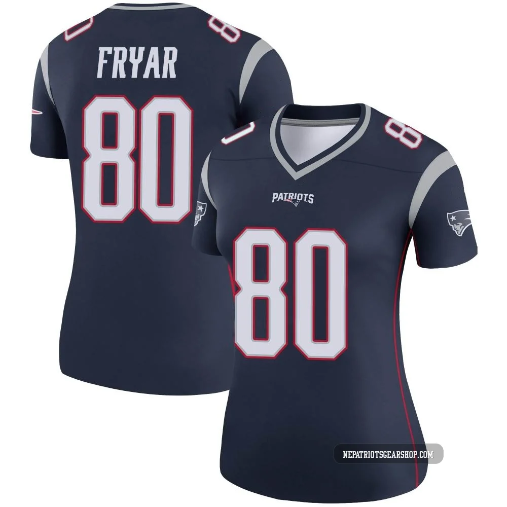 Irving Fryar ＃80 New England Patriots Legend Jersey - Women's Navy