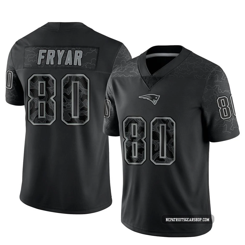 Irving Fryar ＃80 New England Patriots Limited Reflective Jersey - Youth Black