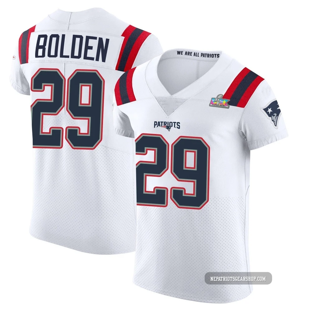 Isaiah Bolden ＃29 New England Patriots Elite Vapor Untouchable Super Bowl LX Patch Jersey - Men's White