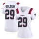Isaiah Bolden ＃29 New England Patriots Game Jersey - Women's White