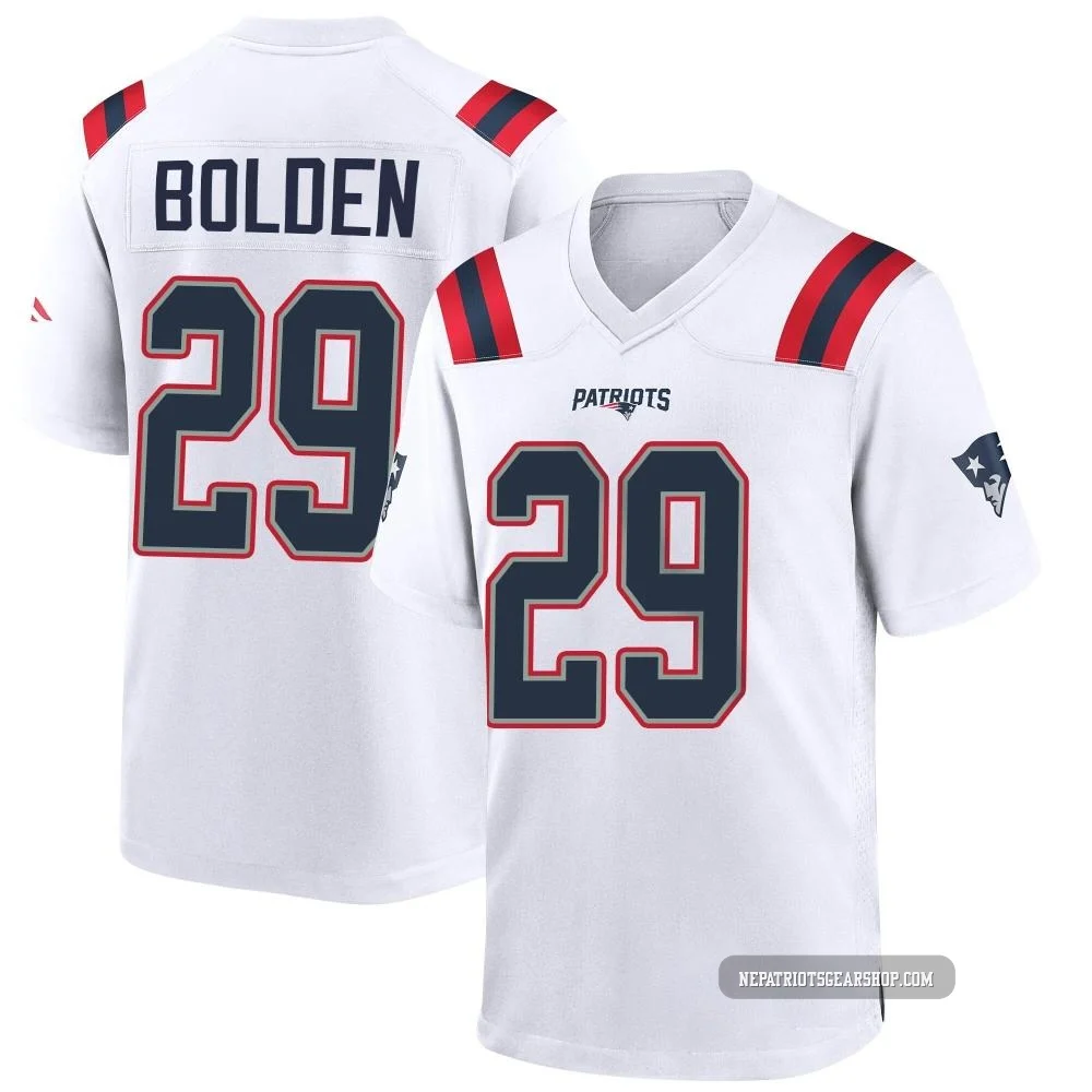 Isaiah Bolden ＃29 New England Patriots Game Jersey - Youth White