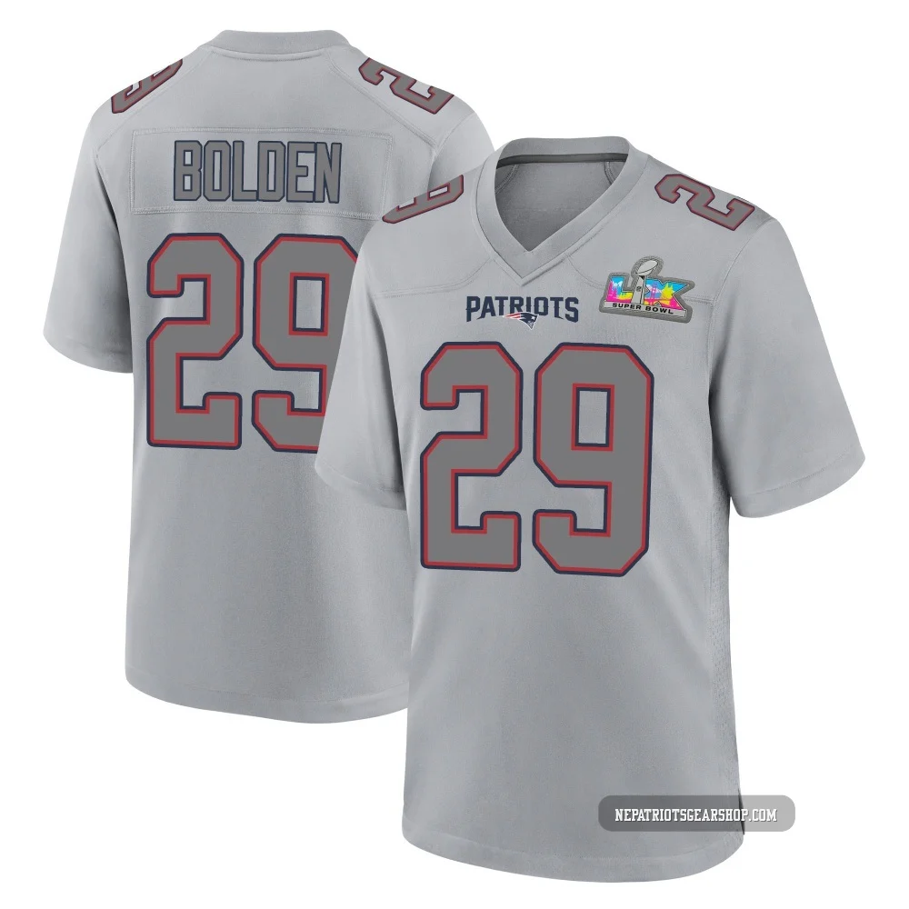 Isaiah Bolden ＃29 New England Patriots Game Silver Atmosphere Fashion Super Bowl LX Patch Jersey - Men's