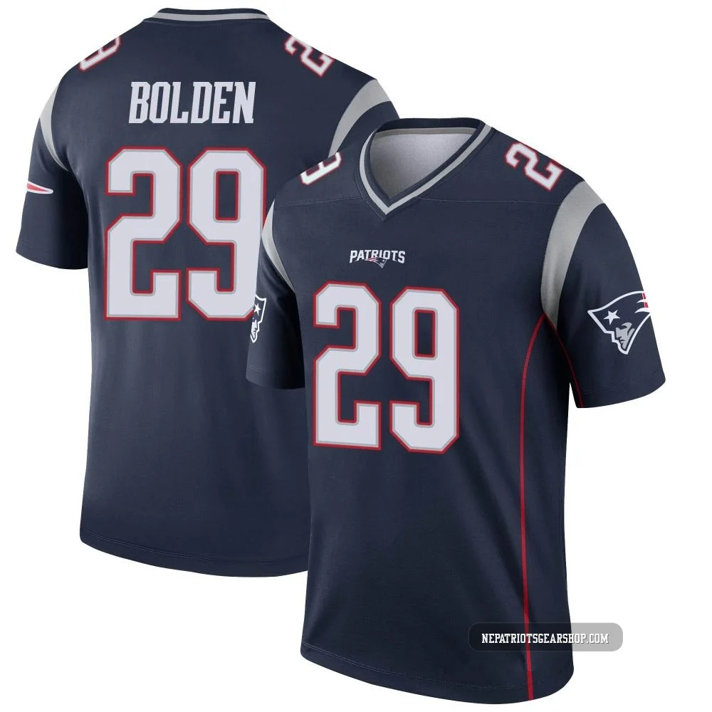 Isaiah Bolden ＃29 New England Patriots Legend Jersey - Men's Navy