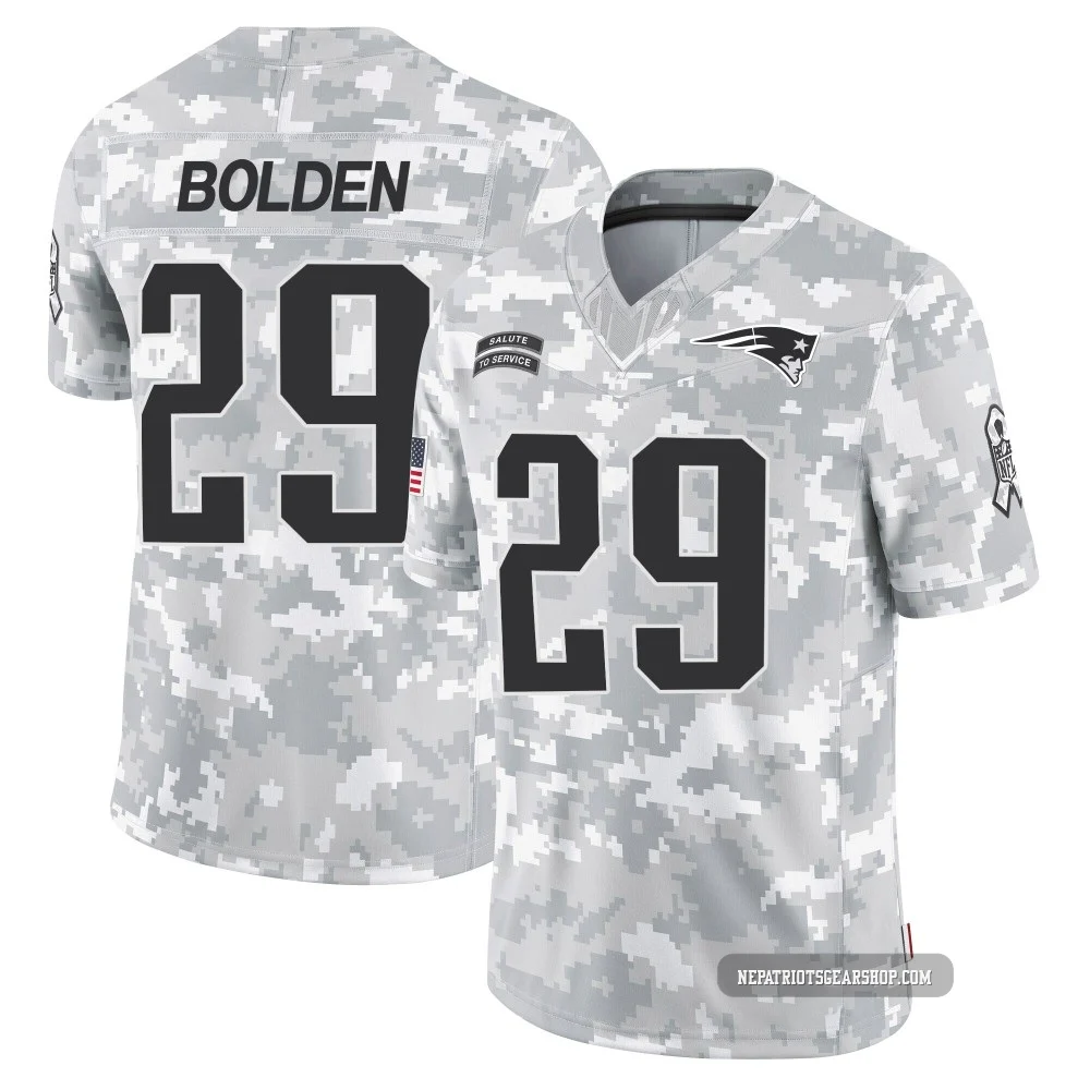 Isaiah Bolden ＃29 New England Patriots Limited 2024 Salute to Service Jersey - Men's Arctic Camo