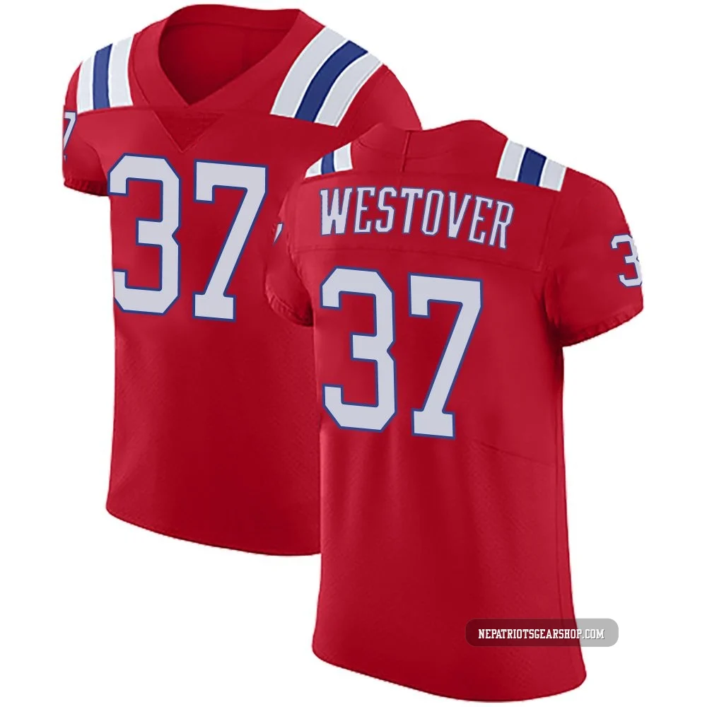 Jack Westover ＃37 New England Patriots Elite Vapor Untouchable Alternate Jersey - Men's Red