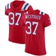 Jack Westover ＃37 New England Patriots Elite Vapor Untouchable Alternate Super Bowl LX Patch Jersey - Men's Red