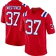 Jack Westover ＃37 New England Patriots Game Alternate Jersey - Men's Red