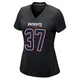 Jack Westover ＃37 New England Patriots Game Carbon Fashion Jersey - Women's Black