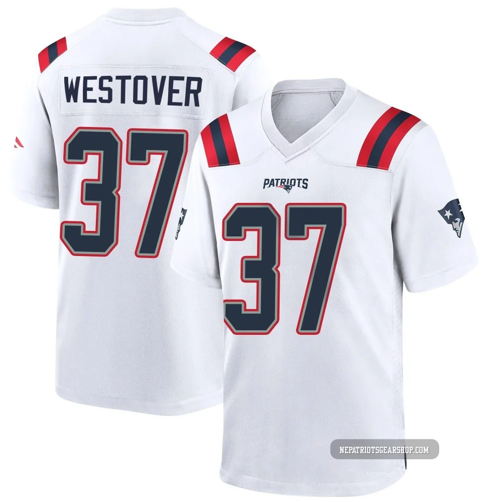 Jack Westover ＃37 New England Patriots Game Jersey - Youth White