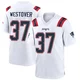 Jack Westover ＃37 New England Patriots Game Jersey - Youth White