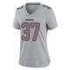 Jack Westover ＃37 New England Patriots Game Silver Atmosphere Fashion Jersey - Women's