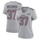 Jack Westover ＃37 New England Patriots Game Silver Atmosphere Fashion Super Bowl LX Patch Jersey - Women's