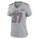 Jack Westover ＃37 New England Patriots Game Silver Atmosphere Fashion Super Bowl LX Patch Jersey - Women's