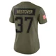 Jack Westover ＃37 New England Patriots Limited 2025 Salute to Service Jersey - Women's Olive