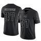 Jack Westover ＃37 New England Patriots Limited Reflective Jersey - Men's Black