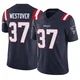 Jack Westover ＃37 New England Patriots Limited Vapor F.U.S.E. Jersey - Men's Navy