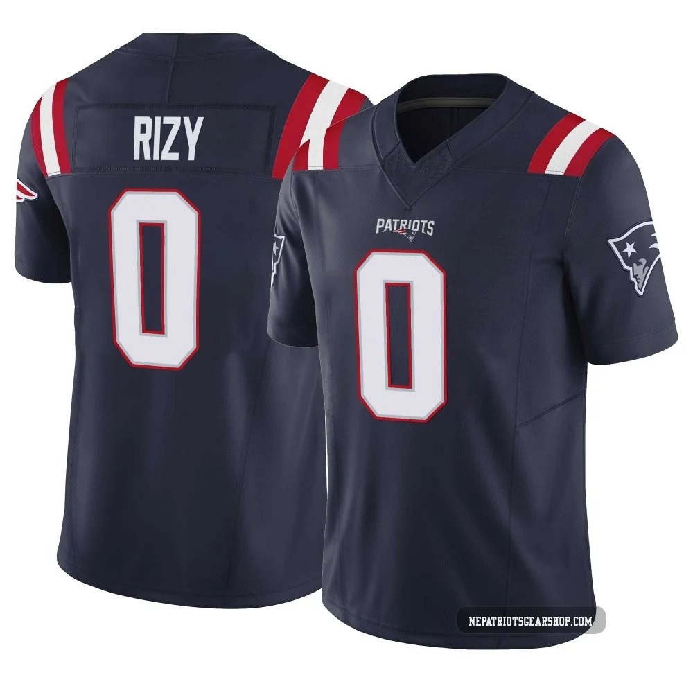 Jacob Rizy ＃0 New England Patriots Limited Vapor F.U.S.E. Jersey - Men's Navy